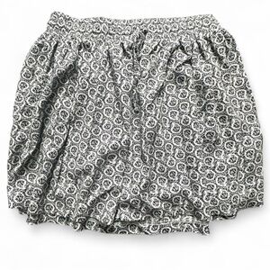 Cotton On black white printed drawstring skirt 4